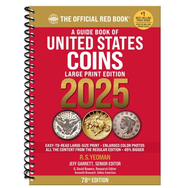 2025 Official Red Book of U.S. Coins / Large print format